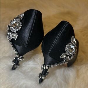 Badgley Mischa Elegant Black Embellished Women's Heels